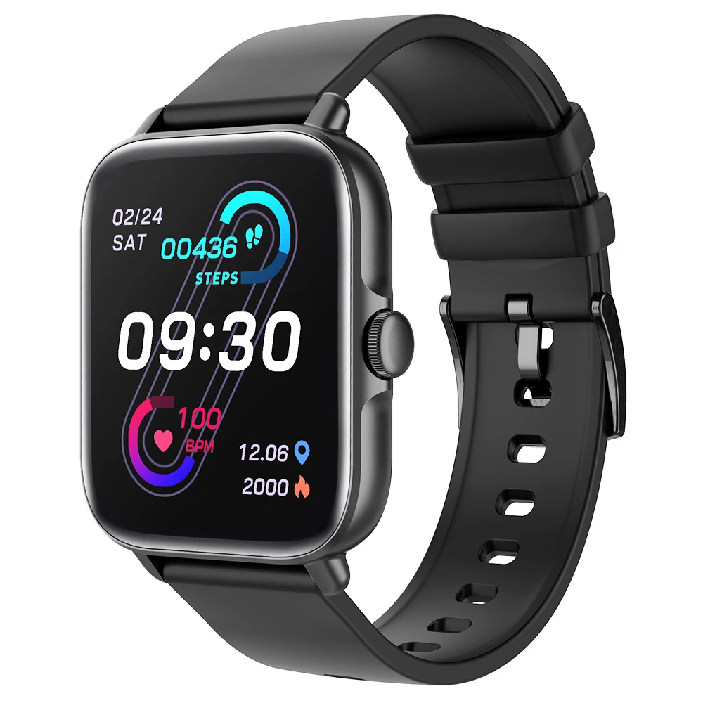 Promo 😍 COLMI P28 Plus Smartwatch Upgraded Large Battery Fashion Sports and Health Monitor ⌚ Watch Black 💯 - Image 3
