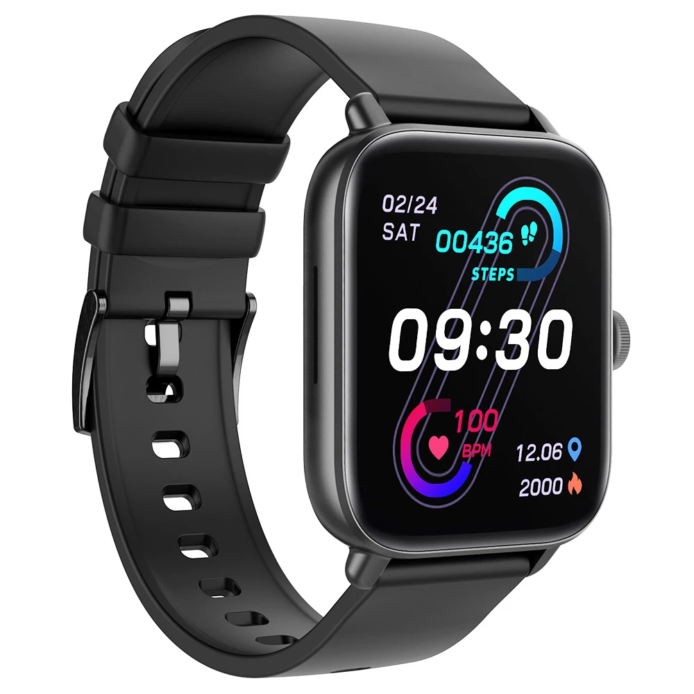 Promo 😍 COLMI P28 Plus Smartwatch Upgraded Large Battery Fashion Sports and Health Monitor ⌚ Watch Black 💯 - Image 4