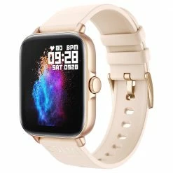 Coupon 🛒 COLMI P28 Plus Smartwatch Upgraded Large Battery Fashion Sports and Health Monitor ⌚ Watch Gold 😉