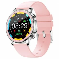 Best Sale ✨ COLMI V23 Smartwatch Full Touch Fitness Tracker IP67 Waterproof Blood Pressure Bluetooth ⌚ Watch Pink 😉