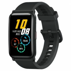 Buy 😀 HUAWEI Honor ES Smartwatch 1.64" AMOLED Touch Screen 95 Sports Modes Monitor Blood Oxygen Heart Rate Pressure Bluetooth 5.1 5ATM Waterproof - Black 🔥