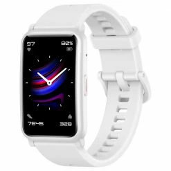 Best Sale 🥰 HUAWEI Honor ES Smartwatch 1.64" AMOLED Touch Screen 95 Sports Modes Monitor Blood Oxygen Heart Rate Pressure Bluetooth 5.1 5ATM Waterproof - White 🥰