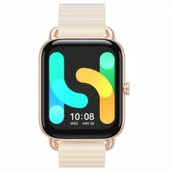 Coupon 😀 Haylou RS4 Plus Smartwatch 1.78-Inch Retina AMOLED HD Display 105 Sports Mode SpO2 Heart Rate - Gold Magnetic Strap ⌛