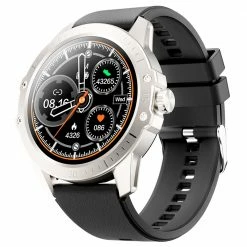 Deals ✨ KUMI GW2 Smartwatch 1.32'' HD Color Screen with Bluetooth Call Heart Rate Monitoring Multi-Sport Modes - Silver ⭐