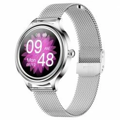 Hot Sale 👏 KUMI K3 Smartwatch for Women 1.09'' HD Color Screen Sleep Analysis Multi-motion Modes Information Reminder - Silver 🎉