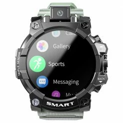 New 🛒 LOKMAT APPLLP 6 Smart ⌚ Watch 4G WiFi Tel ⌚ Watch with Camera GPS Sports ⌚ Watch with Touch Screen for Android iOS Green 👏