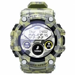 Outlet 🔔 LOKMAT ATTACK Bluetooth Smartwatch 1.28 inch TFT Touch Screen Heart Rate Blood Pressure Monitor IP68 Water-Resistant 25 Days Standby Time - Green 🎉