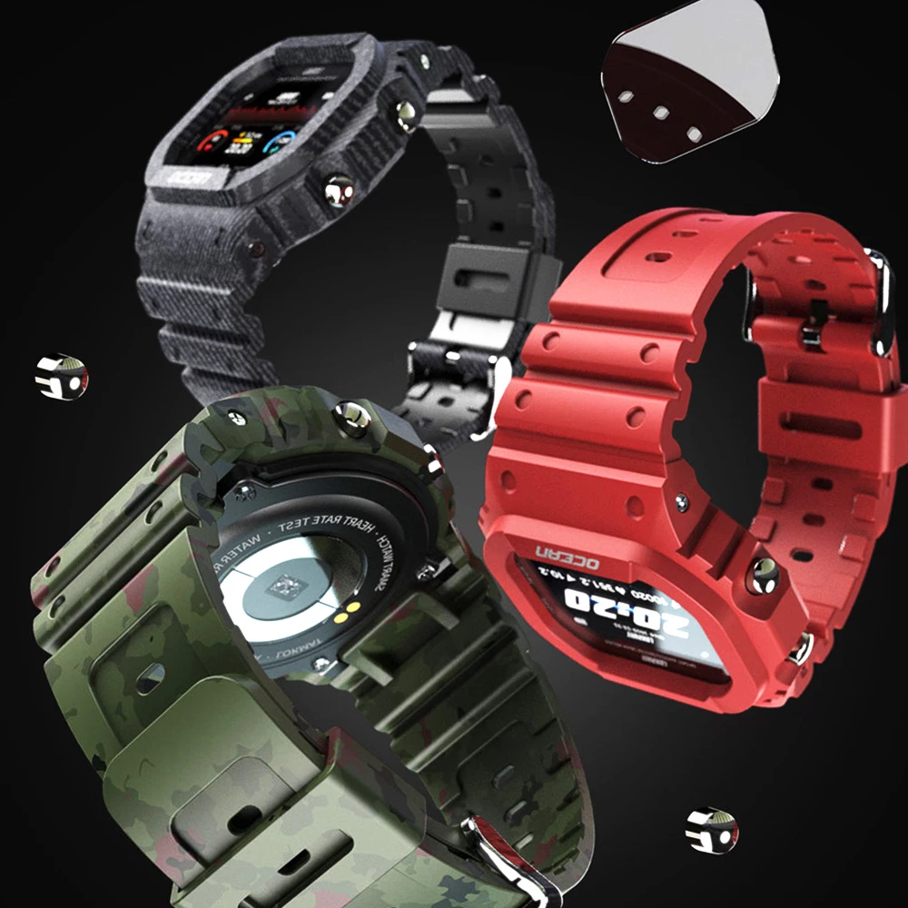 Best Sale ✨ LOKMAT OCEAN Bluetooth Smartwatch 1.14 inch TFT Touch Screen Heart Rate Blood Pressure Monitor 5 ATM Water-Resistant 170mAh Battery - Red ⌛ - Image 4