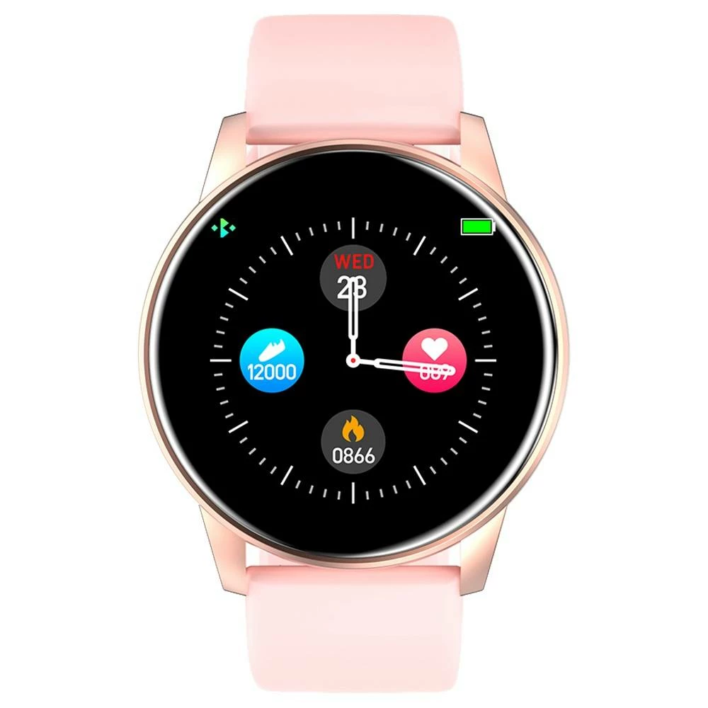 Best reviews of π₯° Makibes ZL01 SmartWatch 1.3 Inch IPS HD Screen IP67 Waterproof Bluetooth 4.0 Heart Rate Blood Pressure Monitor - Pink π - Image 2
