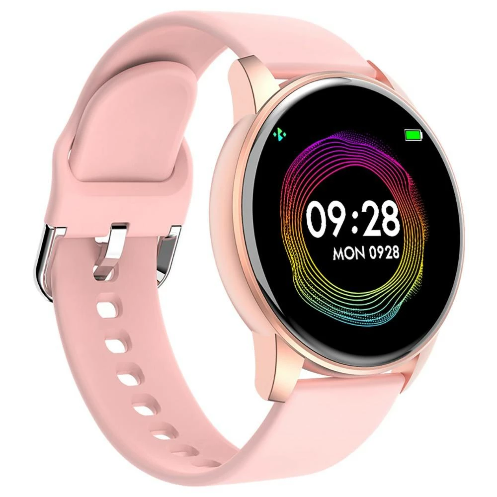 Best reviews of π₯° Makibes ZL01 SmartWatch 1.3 Inch IPS HD Screen IP67 Waterproof Bluetooth 4.0 Heart Rate Blood Pressure Monitor - Pink π - Image 3