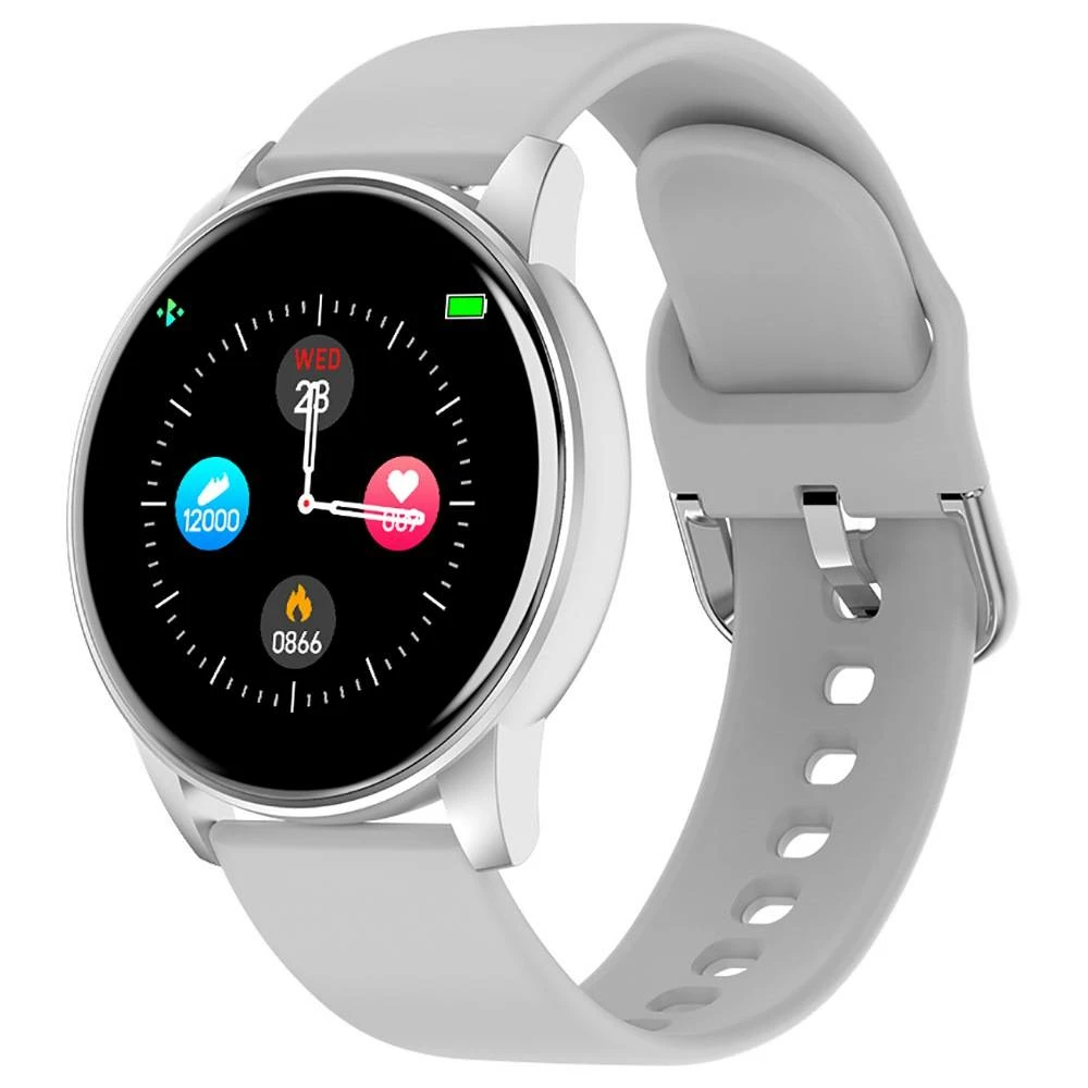 Brand new π Makibes ZL01 SmartWatch 1.3 Inch IPS HD Screen IP67 Waterproof Bluetooth 4.0 Heart Rate Blood Pressure Monitor - White π