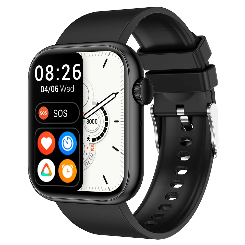 Wholesale š§Ø QX7 Smartwatch 1.85'' Large TFT Screen Bluetooth 5.2, Heart Rate Monitor, SpO2, Blood Pressure, 100+ Sports Modes - Black ā¤ļø - Image 3