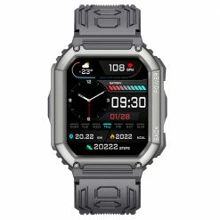 Discount 😉 SENBONO C20S Smartwatch 1.8'' Screen BT5.0 GPS Voice Assistant Heart Rate, Blood Pressure, SpO2 Monitor - Black 🤩
