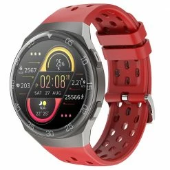 Brand new ⭐ SENBONO MAX1 Smartwatch Multi ⌚ Watch Face Fitness Tracker Support SpO2/HR/BP Monitor for iOS Android - Red 😍