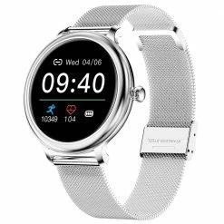 Outlet 🎁 SENBONO NY33 Women Smartwatch Full Touch Screen Sports ⌚ Watch IP68 Waterproof Fitness Tracker for iOS Android Silver ✔️