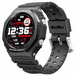 Cheap 😉 Zeblaze Ares 2 Bluetooth Smartwatch 1.09 inch Touch Screen Heart Rate Blood Pressure Monitor 50M Water-Resistant 260 mAh Battery 45 Days Standby Time - Black 🎁