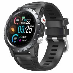 Best Sale ⌛ Zeblaze Stratos Sports 1.32 Inch Full-touch Screen GPS/GLONASS/Bei Dou Heart Rate Sp02 Measurement Smart ⌚ Watch Black 🛒