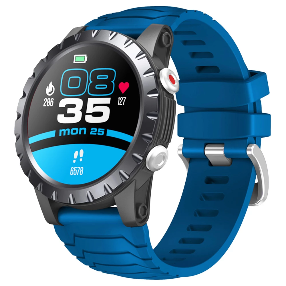 Outlet 😀 Zeblaze Stratos Sports 1.32 Inch Full-touch Screen GPS/GLONASS/Bei Dou Heart Rate Sp02 Measurement Smart ⌚ Watch Blue 🎁