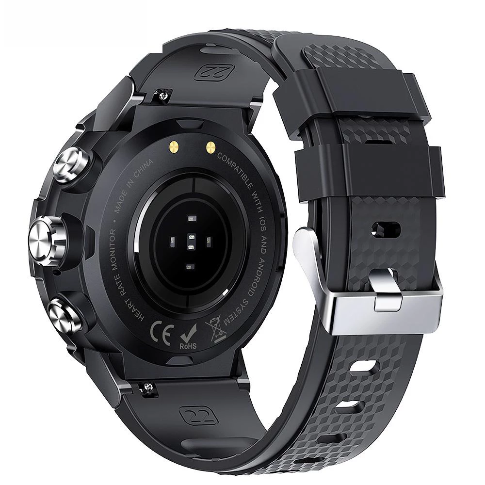 Promo π LEMFO K28H Smartwatch 1.32-inch IPS Clear Full-Touch Screen Men β Watch with BT Call - Black π - Image 5