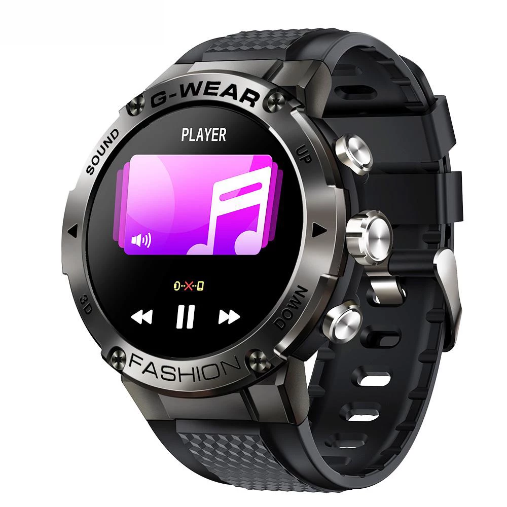 Promo π LEMFO K28H Smartwatch 1.32-inch IPS Clear Full-Touch Screen Men β Watch with BT Call - Black π - Image 4