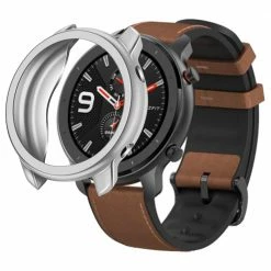 Cheapest 😀 Protective Soft Cover Case For Xiaomi HUAMI AMAZFIT GTR Smart Sports ⌚ Watch 47MM - Silver 😀