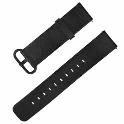 Wholesale 🔥 Replaceable Genuine Leather Wrist Strap For Xiaomi Mijia Smart Quartz ⌚ Watch - Black 🛒