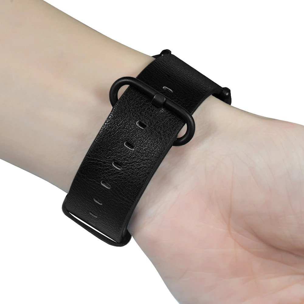 Wholesale ๐ฅ Replaceable Genuine Leather Wrist Strap For Xiaomi Mijia Smart Quartz โ Watch - Black ๐ - Image 2