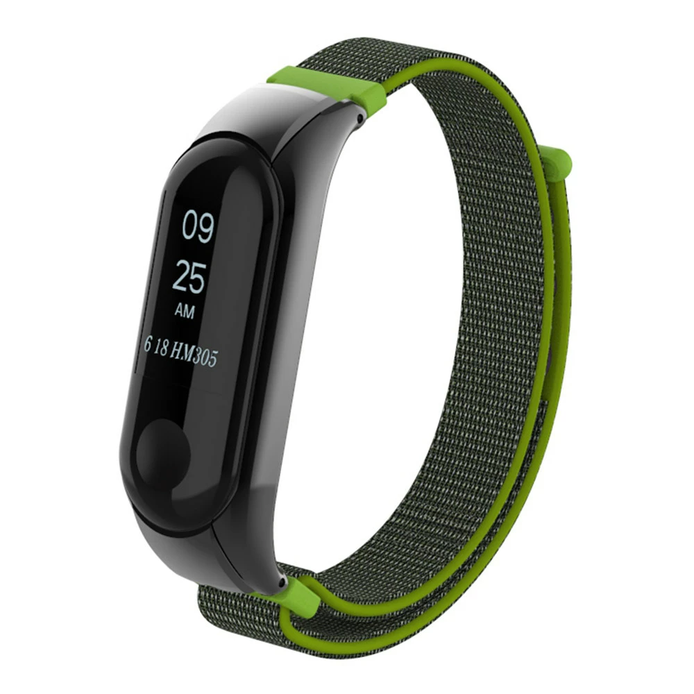 Hot Sale ๐ Replaceable Canvas Wrist Strap For Xiaomi Mi Band 3 Smart Bracelet - Yellow ๐ - Image 2