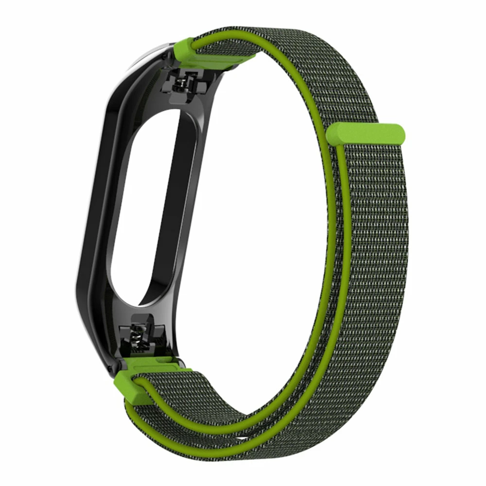 Hot Sale ๐ Replaceable Canvas Wrist Strap For Xiaomi Mi Band 3 Smart Bracelet - Yellow ๐ - Image 3